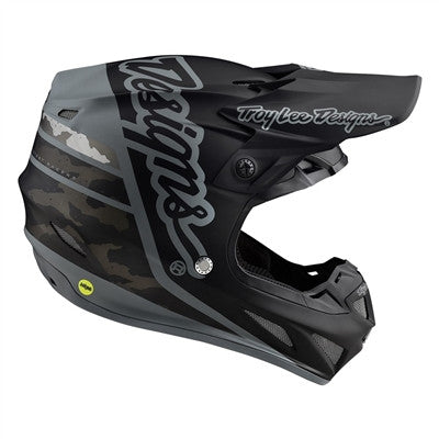 Troy Lee Designs 2021 SE4 Composite Offroad MIPS Helmet - Silhouette Black/Camo