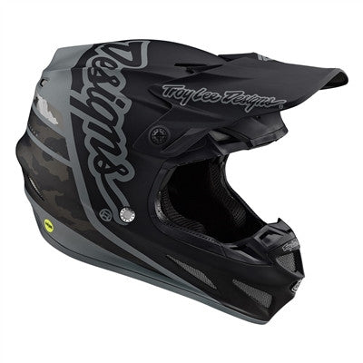 Troy Lee Designs 2021 SE4 Composite Offroad MIPS Helmet - Silhouette Black/Camo