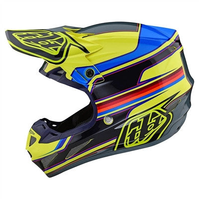 Troy Lee Designs 2021 SE4 Composite Offroad MIPS Helmet - Speed Yellow/Grey