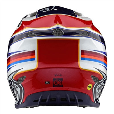Troy Lee Designs 2021 SE4 Composite Offroad MIPS Helmet - Speed White/Red
