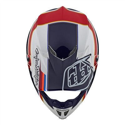 Troy Lee Designs 2021 SE4 Composite Offroad MIPS Helmet - Speed White/Red