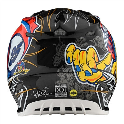 Troy Lee Designs 2020 SE4 Carbon Offroad MIPS Helmet - Eyeball Black/Red