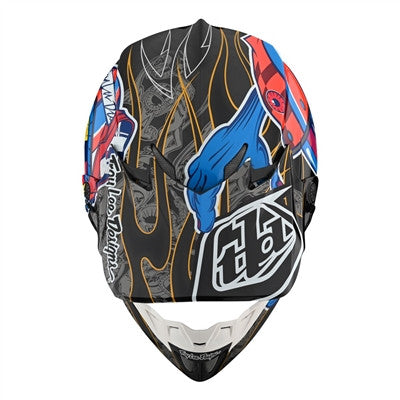 Troy Lee Designs 2020 SE4 Carbon Offroad MIPS Helmet - Eyeball Black/Red