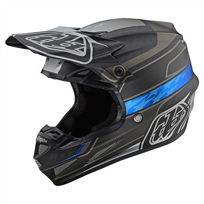 Troy Lee Designs 2021 SE4 Carbon Offroad MIPS Helmet - Speed Black/Grey