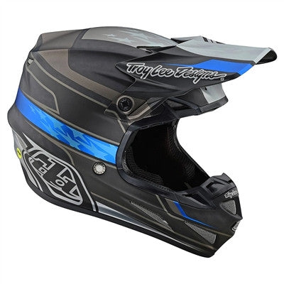Troy Lee Designs 2021 SE4 Carbon Offroad MIPS Helmet - Speed Black/Grey