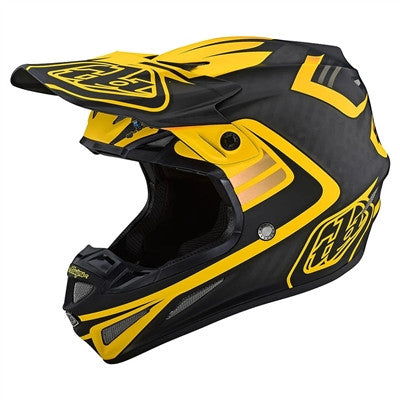 Troy Lee Designs 2021 SE4 Carbon Offroad MIPS Helmet - Flash Black/Yellow