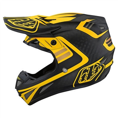 Troy Lee Designs 2021 SE4 Carbon Offroad MIPS Helmet - Flash Black/Yellow