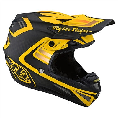 Troy Lee Designs 2021 SE4 Carbon Offroad MIPS Helmet - Flash Black/Yellow