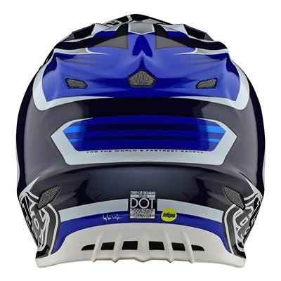 Troy Lee Designs 2020 SE4 Carbon Offroad MIPS Helmet - Flash Blue/White