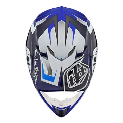 Troy Lee Designs 2020 SE4 Carbon Offroad MIPS Helmet - Flash Blue/White