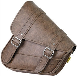 Willie & Max Revolution Universal Swingarm Saddlebags - Vintage Brown