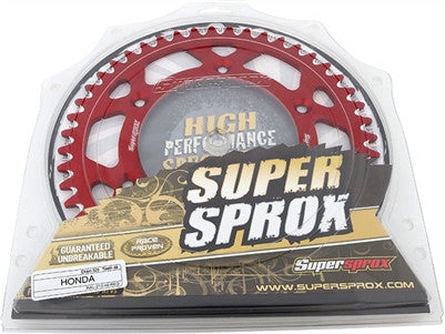 Supersprox Red Aluminum Rear Sprockets - Honda