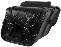 Willie & Max Black Magic Compact Slant & Super Slant Saddlebags
