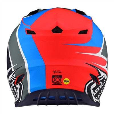 Troy Lee Designs 2021 SE4 Polyacrylite Offroad MIPS Helmet - Beta Orange/Navy