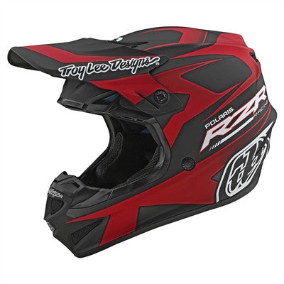 Troy Lee Designs Polaris RZR SE4 Polyacrylite Helmet - Red