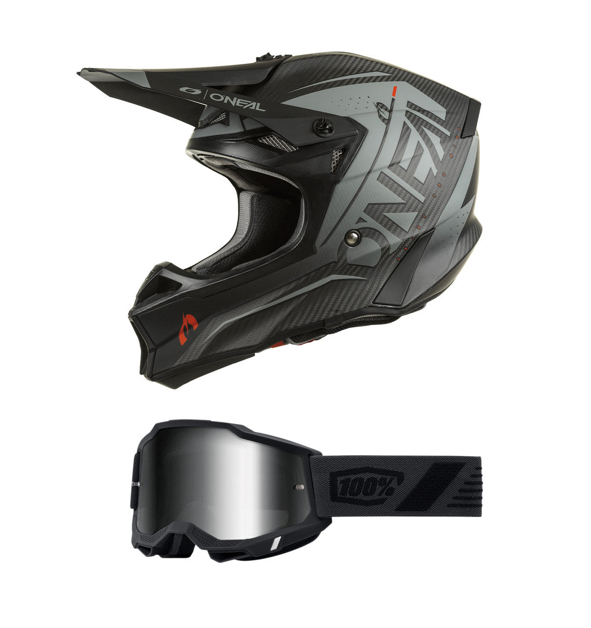 O'Neal 2024 10 Series Prodigy Helmet and Goggle Combo Black
