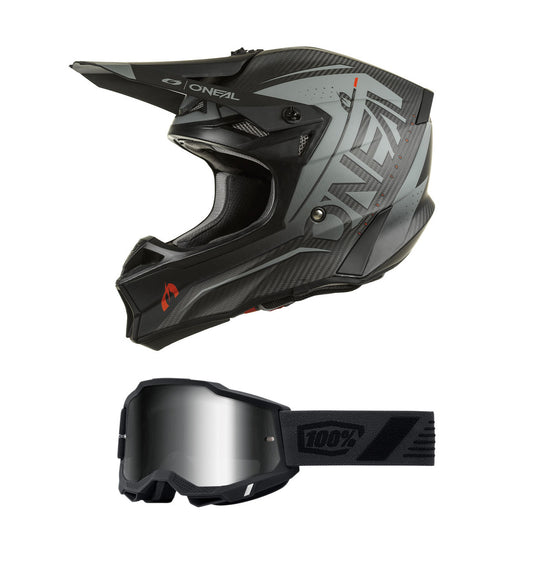 O'Neal 2024 10 Series Prodigy Helmet and Goggle Combo Black