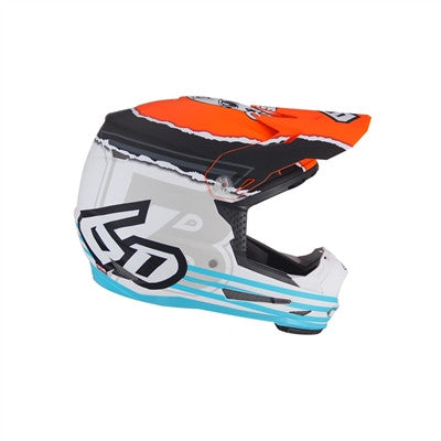 6D Helmets Youth ATR-2Y Danger Boy Offroad Helmet - Orange/Blue