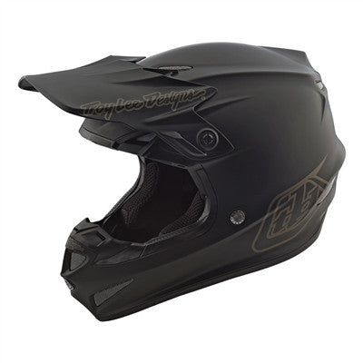 Troy Lee Designs 2023 Youth SE4 Polyacrylite Offroad MIPS Helmet - Midnight Black