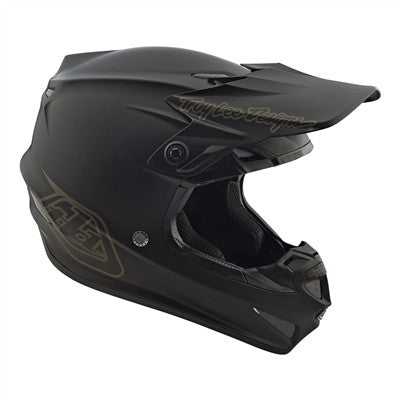 Troy Lee Designs 2023 Youth SE4 Polyacrylite Offroad MIPS Helmet - Midnight Black