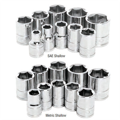 Performance Tool 3/8" 6 Point Socket Sets