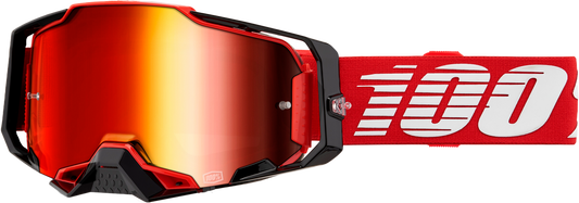 100% - 50005-00033 - ARMEGA GOGGLE RED MIRROR RED LENS