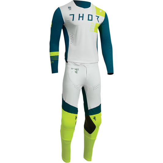 Thor 2022 Prime Strike Jersey Pant Combo Teal/Acid
