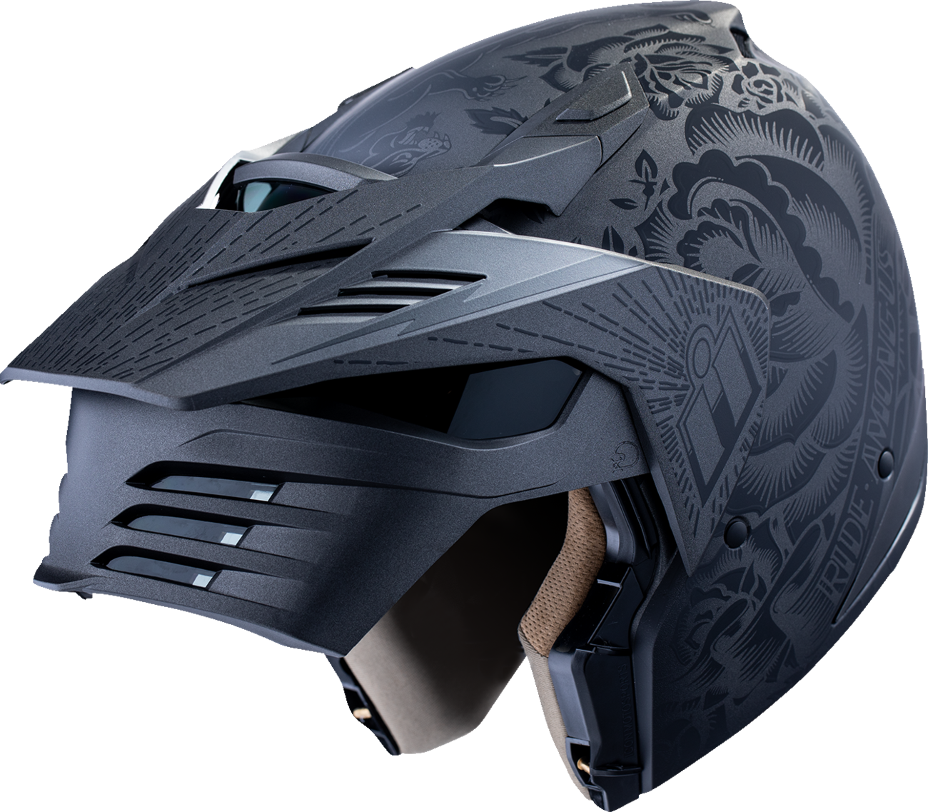 ICON Elsinore Full Face Helmet Darkgard Black