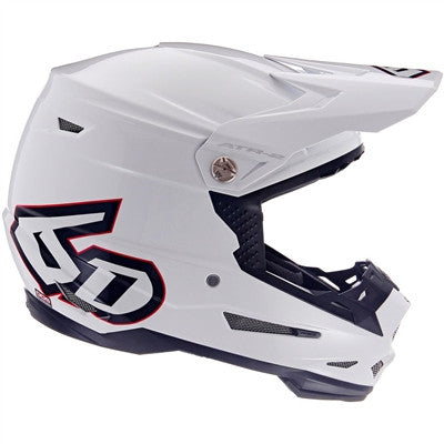 6D ATR-2 Solid Offroad Helmet - Gloss White