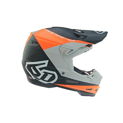 6D ATR-2 Quadrant Offroad Helmet - Orange/Black/Grey