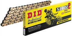 D.I.D 520DZ 2 Gold Bulk Chain – Replacement Parts – ZJ Clip Link (Ea.)