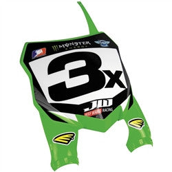 Cycra Stadium Number Plates for Kawasaki