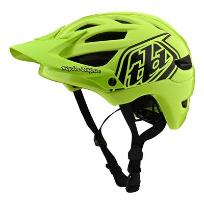 Troy Lee Designs Youth A1 Cycling Helmet - Drone Flo Yellow/Black
