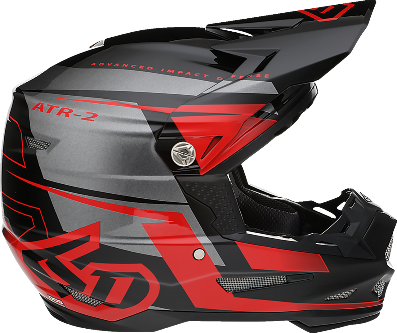 6D Helmets ATR-2 Offroad Helmet - Mach - Red/Gray/Black