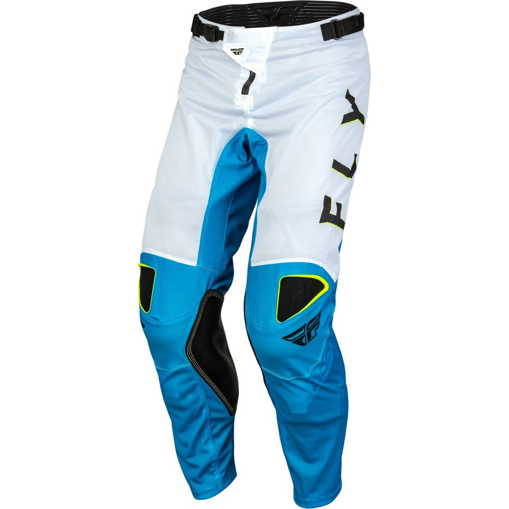 FLY Racing 2024 Kinetic Mesh Kore Jersey Pant Combo - Blue/White/Hi-Vis