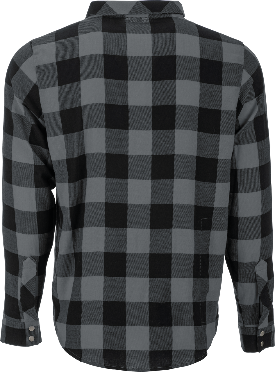 FLY Racing FLY Tek Flannel Black/Grey