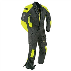 Joe Rocket Survivor Suit 1-Piece Textiles Suit - Black/Hi-Viz Neon