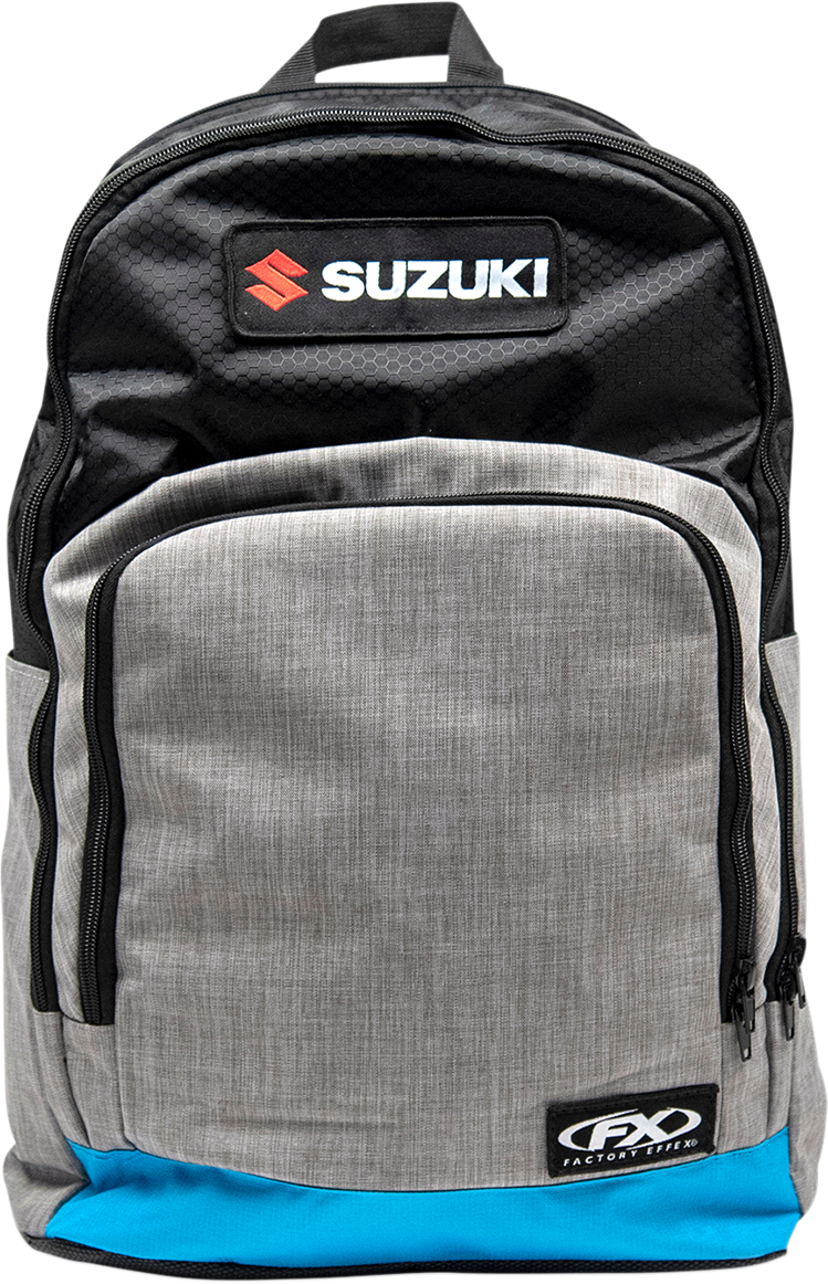 Factory Effex Suzuki Standard Backpack Black/Gray/Blue