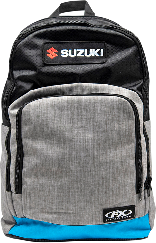 Factory Effex Suzuki Standard Backpack Black/Gray/Blue