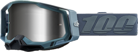 100% - 50010-00017 - RACECRAFT 2 GOGGLE BATTLESHIP MIRROR SILVER LENS