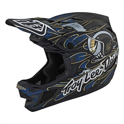 Troy Lee Designs D4 Carbon MIPS Cycling Helmet - Eyeball Blue