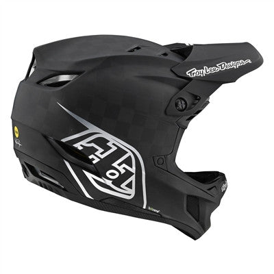 Troy Lee Designs D4 Carbon MIPS Cycling Helmet - Stealth Black/Silver