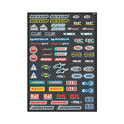 Factory Effex Street Micro Sponsor Sticker Sheet