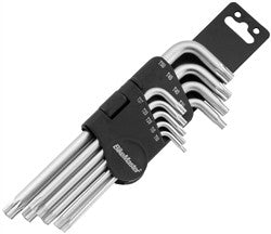 BikeMaster 9-Piece Security L-Torx & S-Torx Wrench Set And Holder