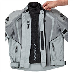 Joe Rocket 2015 Phoenix Ion Mesh Jacket - Silver - Tall Sizes