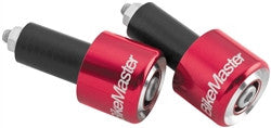BikeMaster Anodized Aluminum Billet Bar Ends - Red