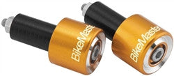 BikeMaster Anodized Aluminum Billet Bar Ends - Gold