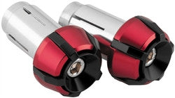 BikeMaster Anti-Vibration Bar End - Black/Red