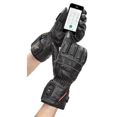 Joe Rocket 2017 Leather Burner Heated Gloves - Black