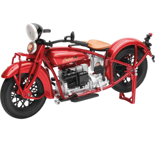 New Ray Toys 1:12 Scale Motorcycle 1930 Indian 4 Red